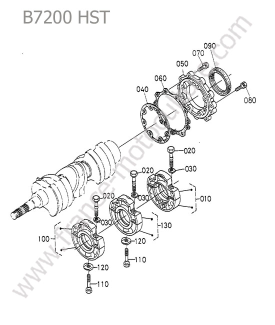 Paliers vilebrequin KUBOTA B7200