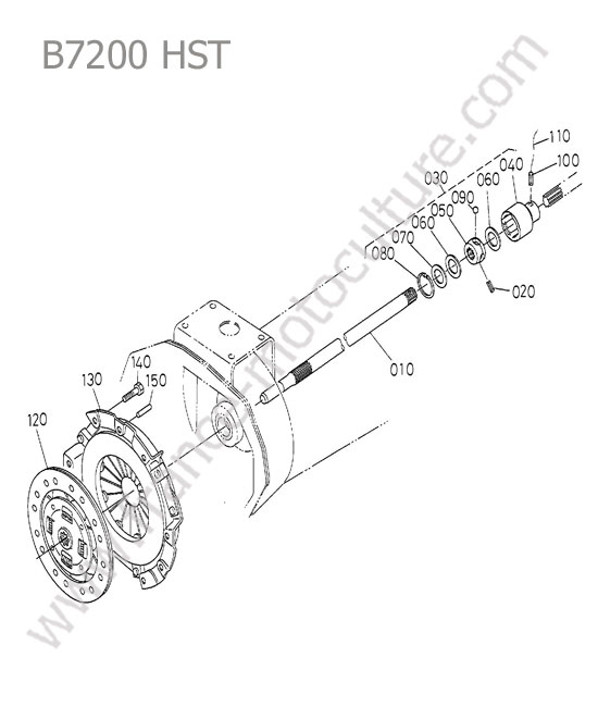 Embrayage KUBOTA B7200