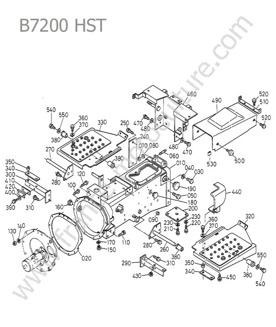 Carter embrayage KUBOTA B7200