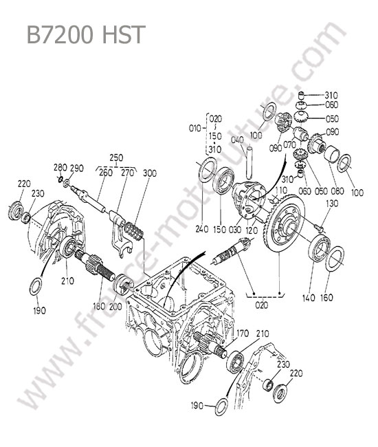 Differentiel arriere KUBOTA B7200