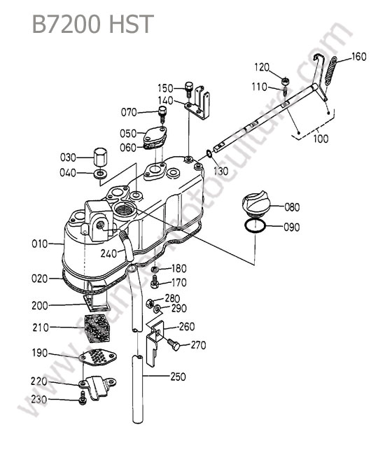 Couvre culasse KUBOTA B7200