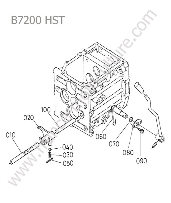 Fourchette gamme KUBOTA B7200