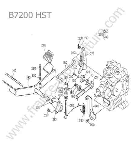 KUBOTA - B7200 : Pedale avancement