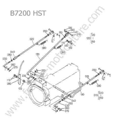 KUBOTA - B7200 : Tige frein