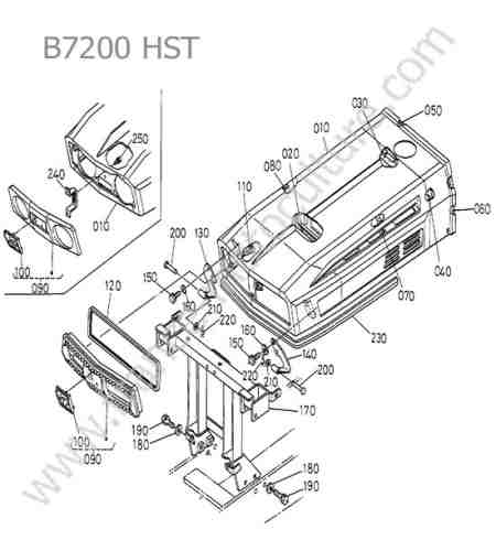 KUBOTA - B7200 : Capot