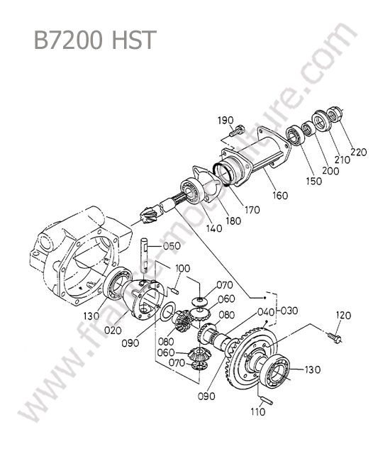 Differentiel avant KUBOTA B7200