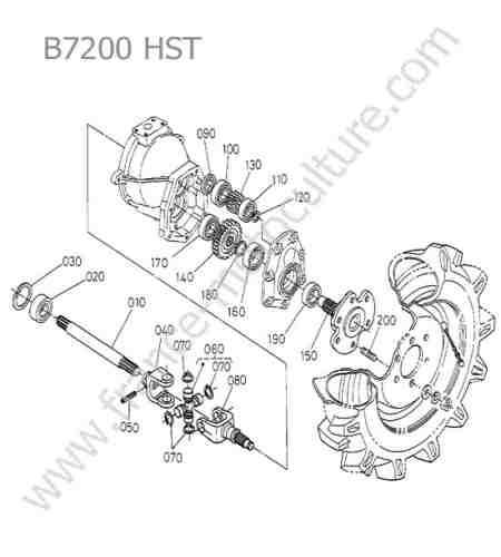 KUBOTA - B7200 : Moyeu roue avant