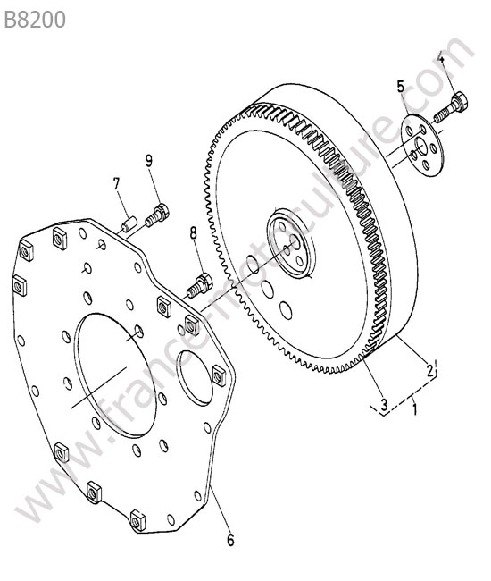 Volant moteur KUBOTA B8200