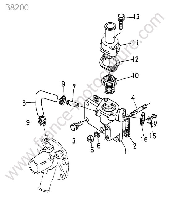 Thermostat KUBOTA B8200