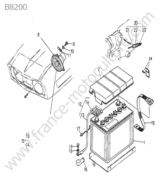 Phare KUBOTA B8200