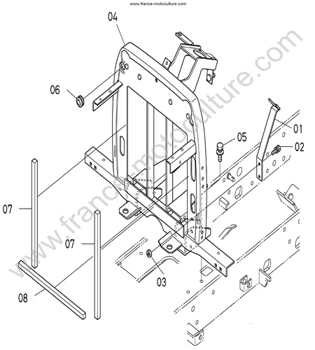 Pilier KUBOTA BX2200