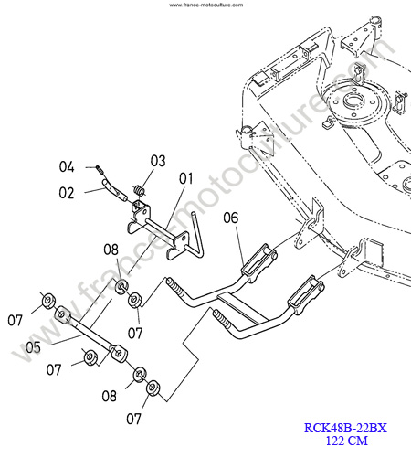 RCK48 - Tirant KUBOTA BX2200
