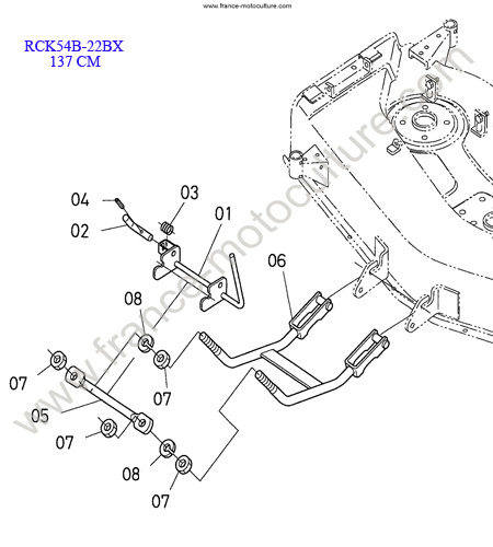 RCK54 - Tirant KUBOTA BX2200
