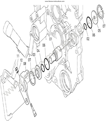 Fourchette prise force KUBOTA BX2200