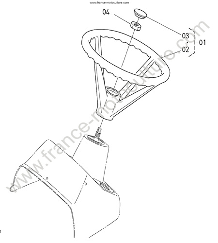Volant KUBOTA BX2200