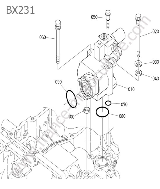 Pompe hydraulique : KUBOTA - BX231