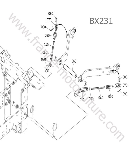 Chaine arret KUBOTA BX231