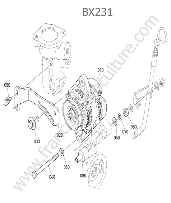 Alternateur KUBOTA BX231