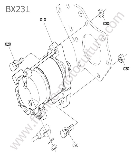 Demarreur KUBOTA BX231