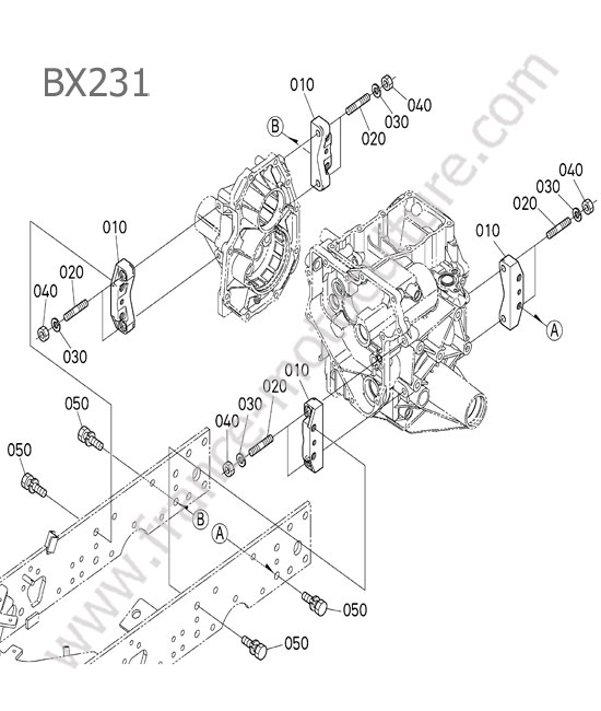 Support chassis : KUBOTA - BX231