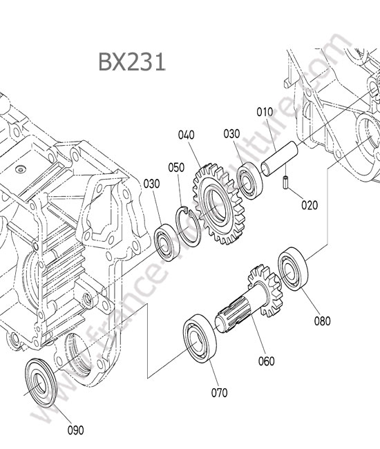 Prise de force ventrale KUBOTA BX231