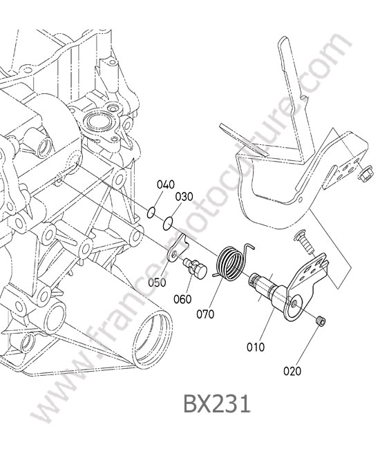 Fourchette prise de force KUBOTA BX231