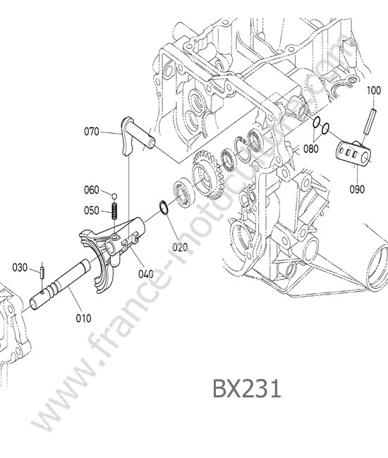Bras prise de force KUBOTA BX231