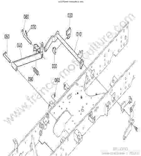 KUBOTA - BX2350 : Relevage tondeuse droit