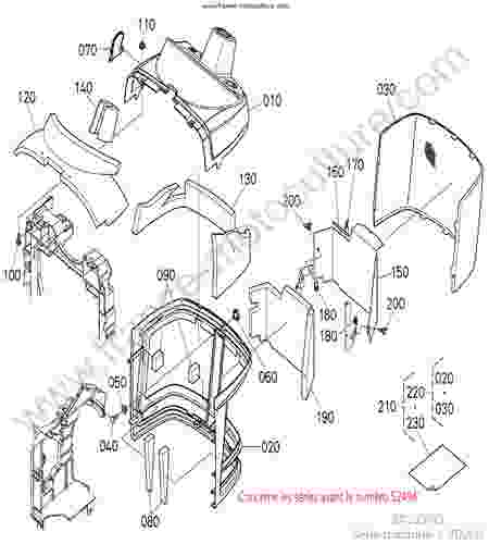 KUBOTA - BX2350 : Carter tableau 1
