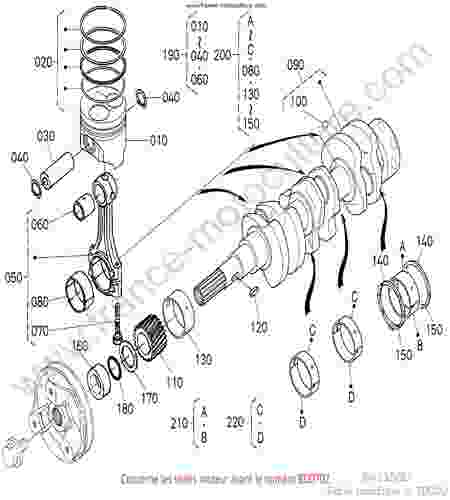 KUBOTA - BX2350 : Pistons / vilebrequin 1