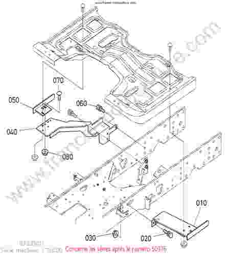 KUBOTA - BX2350 : Support marchepied