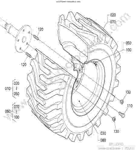 KUBOTA - BX2350 : Roue arriere