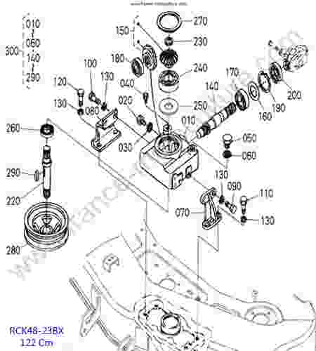KUBOTA - BX2350 : RCK48 - Renvoi angle