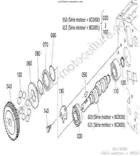 KUBOTA - BX2350 : Arbre pompe