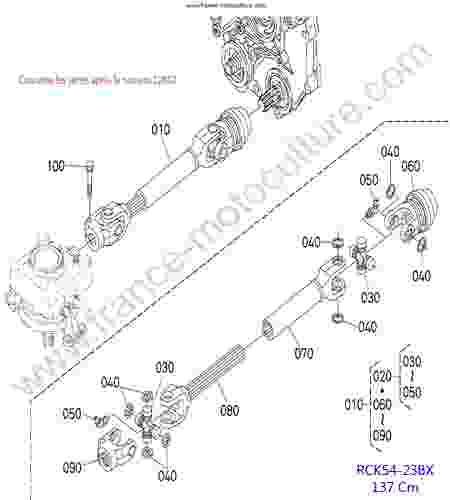 KUBOTA - BX2350 : RCK54 - Cardan 2