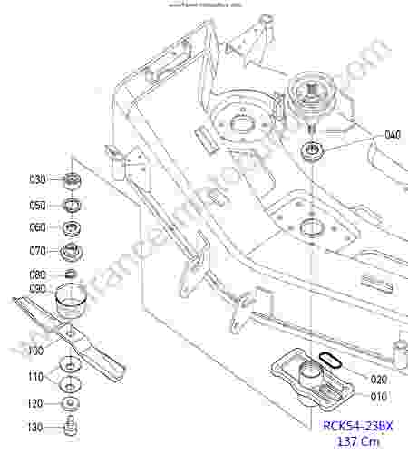 KUBOTA - BX2350 : RCK54 - Lame centre