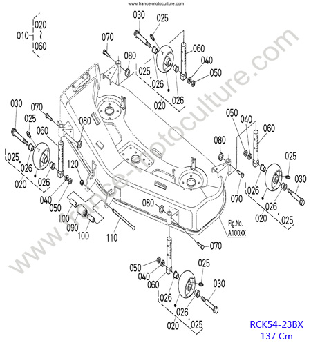 RCK54 - Roues KUBOTA BX2350