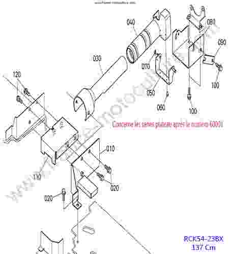 KUBOTA - BX2350 : RCK54 - Protection cardan