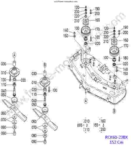 KUBOTA - BX2350 : RCK60 - Lames