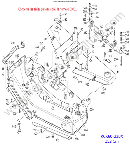 RCK60 - Plateau 2 KUBOTA BX2350