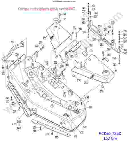 KUBOTA - BX2350 : RCK60 - Plateau 2