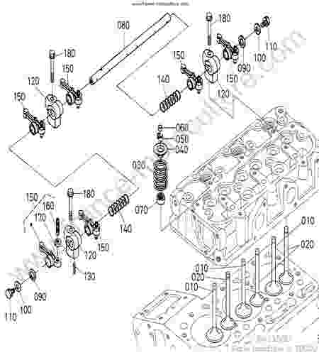 KUBOTA - BX2350 : Soupapes / culbuteurs
