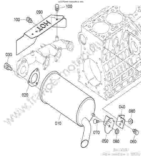KUBOTA - BX2350 : Echappement