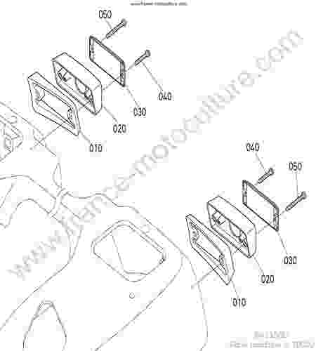 KUBOTA - BX2350 : Catadioptre arriere