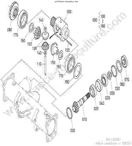 KUBOTA - BX2350 : Differentiel avant