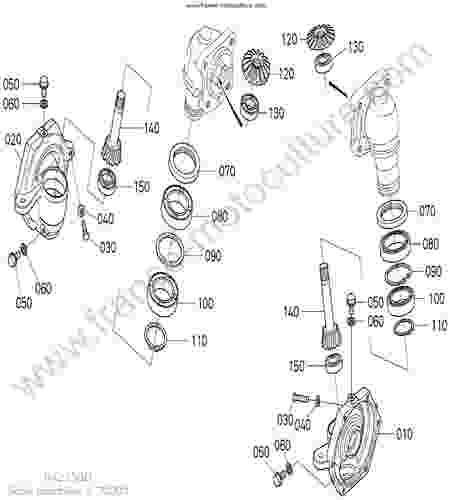 KUBOTA - BX2350 : Carter reducteur avant