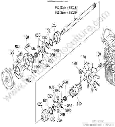 KUBOTA - BX2350 : Arbre transmission