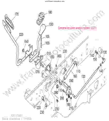 KUBOTA - BX2350 : Pedale avancement