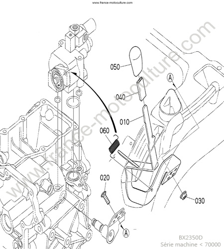 Levier vitesse PDF KUBOTA BX2350