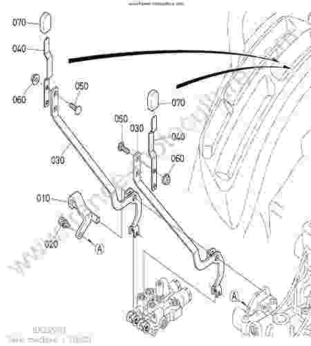 KUBOTA - BX2350 : Levier distributeur aux.